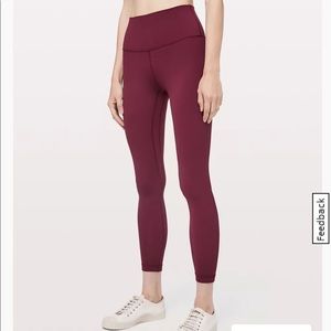 Lululemon Align Leggings Deep Ruby, Size 4